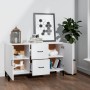 Weißes Sideboard aus Holzwerkstoff, 100 x 36 x 60 cm von vidaXL, Sideboards - Ref: Foro24-812519, Preis: 97,28 €, Rabatt: %