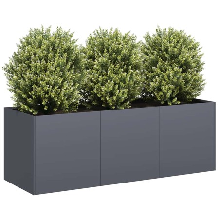 Jardinera de acero laminado en frío antracita 120x40x40 cm by , Pots and planters - Ref: Foro24-860677, Price: 130,22 €, Disc...