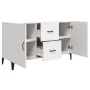 Aparador de madera de ingeniería blanco 100x36x60 cm de vidaXL, Aparadores - Ref: Foro24-812519, Precio: 95,90 €, Descuento: %