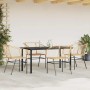 Juego de comedor jardín 5 piezas ratán sintético marrón de , Conjuntos de jardín - Ref: Foro24-3334593, Precio: 295,09 €
