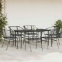 Juego de comedor jardín 7 piezas ratán sintético negro de , Conjuntos de jardín - Ref: Foro24-3334489, Precio: 388,31 €, Desc...