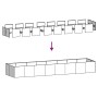 Jardinera acero negro 360x80x40 cm by , Pots and planters - Ref: Foro24-860766, Price: 182,54 €, Discount: %