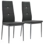 Sillas de comedor 2 unidades cuero sintético gris | Foro24.es | Tu tienda online para hogar, jardín y más Foro24.es