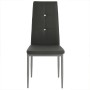 Sillas de comedor 2 unidades cuero sintético gris de , Sillas de comedor - Ref: Foro24-246185, Precio: 82,75 €