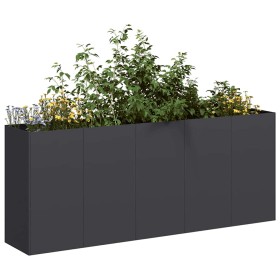 Jardinera de acero laminado en frío negro 200x40x80 cm de , Maceteros y jardineras - Ref: Foro24-860724, Precio: 267,13 €, De...