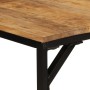 Mesa de comedor madera maciza de mango 140x70x75 cm de , Mesas de cocina y de comedor - Ref: Foro24-373604, Precio: 183,73 €,...