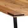 Mesa de comedor madera maciza de mango 200x100x75 cm | Foro24.es | Tu tienda online para hogar, jardín y más Foro24.es
