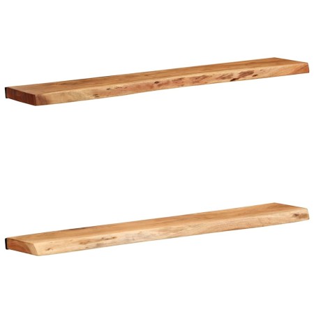 Estantes de pared 2 unidades 100x20x3,5 cm madera maciza acacia | Foro24.es | Tu tienda online para hogar, jardín y más Foro24.es