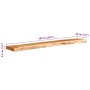 Estantes de pared 2 unidades 100x20x3,5 cm madera maciza acacia | Foro24.es | Tu tienda online para hogar, jardín y más Foro24.es