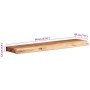 Estantes de pared 2 unidades 60x20x3,5 cm madera maciza acacia | Foro24.es | Tu tienda online para hogar, jardín y más Foro24.es
