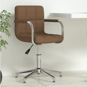 Silla de oficina giratoria de tela marrón by , Office chairs - Ref: Foro24-334732, Price: 106,19 €, Discount: %
