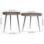 Mesa de centro 2 uds madera contrachapada plateada | Foro24.es | Tu tienda online para hogar, jardín y más Foro24.es