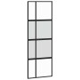 Puerta corredera con herrajes negro 76x205 cm vidrio templado | Foro24.es | Tu tienda online para hogar, jardín y más Foro24.es