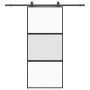 Puerta corredera con herrajes negro 90x205 cm vidrio templado | Foro24.es | Tu tienda online para hogar, jardín y más Foro24.es