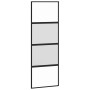 Puerta corredera con herrajes negro 76x205 cm vidrio templado | Foro24.es | Tu tienda online para hogar, jardín y más Foro24.es