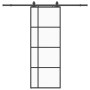 Puerta corredera con juego herrajes negro 76x205 cm ESG vidrio | Foro24.es | Tu tienda online para hogar, jardín y más Foro24.es