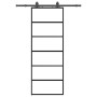 Puerta corredera con juego herrajes negro 76x205 cm ESG vidrio | Foro24.es | Tu tienda online para hogar, jardín y más Foro24.es