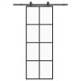 Puerta corredera con juego herrajes negro 76x205 cm ESG vidrio by , Doors - Ref: Foro24-3375908, Price: 205,86 €, Discount: %