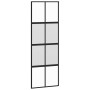 Puerta corredera con herrajes negro 76x205 cm vidrio templado | Foro24.es | Tu tienda online para hogar, jardín y más Foro24.es