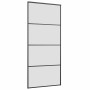 Puerta corredera con set herrajes negro 90x205 cm vidrio ESG by , Doors - Ref: Foro24-3375859, Price: 277,01 €, Discount: %