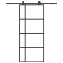 Puerta corredera con set herrajes negro 90x205 cm vidrio ESG by , Doors - Ref: Foro24-3375810, Price: 230,23 €, Discount: %