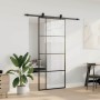 Puerta corredera con set herrajes negro 90x205 cm vidrio ESG by , Doors - Ref: Foro24-3375810, Price: 230,23 €, Discount: %