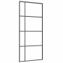 Puerta corredera con set herrajes negro 90x205 cm vidrio ESG by , Doors - Ref: Foro24-3375810, Price: 230,23 €, Discount: %