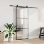 Puerta corredera con set herrajes negro 90x205 cm vidrio ESG by , Doors - Ref: Foro24-3375922, Price: 249,84 €, Discount: %