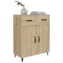 Aparador de madera de ingeniería roble Sonoma 69,5x34x90 cm de vidaXL, Aparadores - Ref: Foro24-812198, Precio: 95,58 €, Desc...