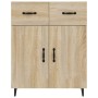 Sonoma Oak Engineered Wood Sideboard 69.5x34x90 cm by vidaXL, Sideboards - Ref: Foro24-812198, Price: 96,82 €, Discount: %