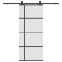 Puerta corredera con set herrajes negro 90x205 cm vidrio ESG by , Doors - Ref: Foro24-3375871, Price: 279,05 €, Discount: %