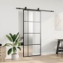 Puerta corredera con set herrajes negro 90x205 cm vidrio ESG by , Doors - Ref: Foro24-3375871, Price: 279,05 €, Discount: %