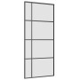 Puerta corredera con set herrajes negro 90x205 cm vidrio ESG by , Doors - Ref: Foro24-3375871, Price: 279,05 €, Discount: %