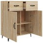 Sideboard aus Sonoma-Eichenholzwerkstoff, 69,5 x 34 x 90 cm von vidaXL, Sideboards - Ref: Foro24-812198, Preis: 96,82 €, Raba...