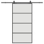 Puerta corredera set herrajes negra 102,5x205 cm ESG vidrio by , Doors - Ref: Foro24-3375941, Price: 300,67 €, Discount: %