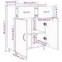 Aparador de madera de ingeniería roble Sonoma 69,5x34x90 cm de vidaXL, Aparadores - Ref: Foro24-812198, Precio: 95,58 €, Desc...