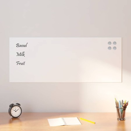 Pizarra magnética de pared vidrio templado blanco 100x40 cm by , White boards - Ref: Foro24-4008629, Price: 37,20 €, Discount: %