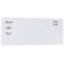 Pizarra magnética de pared vidrio templado blanco 100x40 cm by , White boards - Ref: Foro24-4008629, Price: 37,20 €, Discount: %