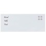 Pizarra magnética de pared vidrio templado blanco 100x40 cm by , White boards - Ref: Foro24-4008629, Price: 37,20 €, Discount: %