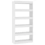White engineered wood shelf/divider 80x30x166 cm by vidaXL, Bookcases and shelves - Ref: Foro24-811718, Price: 79,44 €, Disco...