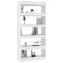 White engineered wood shelf/divider 80x30x166 cm by vidaXL, Bookcases and shelves - Ref: Foro24-811718, Price: 79,44 €, Disco...