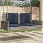 Banco columpio con cojines gris 119x56x48 cm ratán sintético | Foro24.es | Tu tienda online para hogar, jardín y más Foro24.es