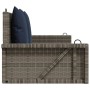 Banco columpio con cojines gris 119x56x48 cm ratán sintético | Foro24.es | Tu tienda online para hogar, jardín y más Foro24.es
