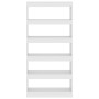 White engineered wood shelf/divider 80x30x166 cm by vidaXL, Bookcases and shelves - Ref: Foro24-811718, Price: 80,26 €, Disco...