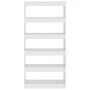 White engineered wood shelf/divider 80x30x166 cm by vidaXL, Bookcases and shelves - Ref: Foro24-811718, Price: 79,44 €, Disco...