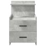 Mesitas de noche 2 unidades con 2 cajones gris hormigón 40x36,5x62 cm | Foro24.es | Tu tienda online para hogar, jardín y más Foro24.es