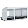 Nido para gallinas con 3 compartimentos de acero galvanizado para montar en la pared de , Jaulas y habitáculos para animales ...