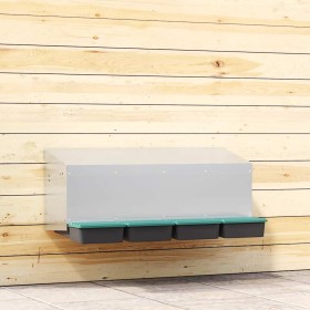 Nido para gallinas con 4 compartimentos de acero galvanizado para montar en la pared de , Jaulas y habitáculos para animales ...