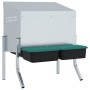 Nido para gallinas con 2 compartimentos y patas de acero galvanizado by , Cages and habitats for small animals - Ref: Foro24-...