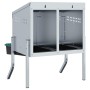 Nido para gallinas con 2 compartimentos y patas de acero galvanizado by , Cages and habitats for small animals - Ref: Foro24-...